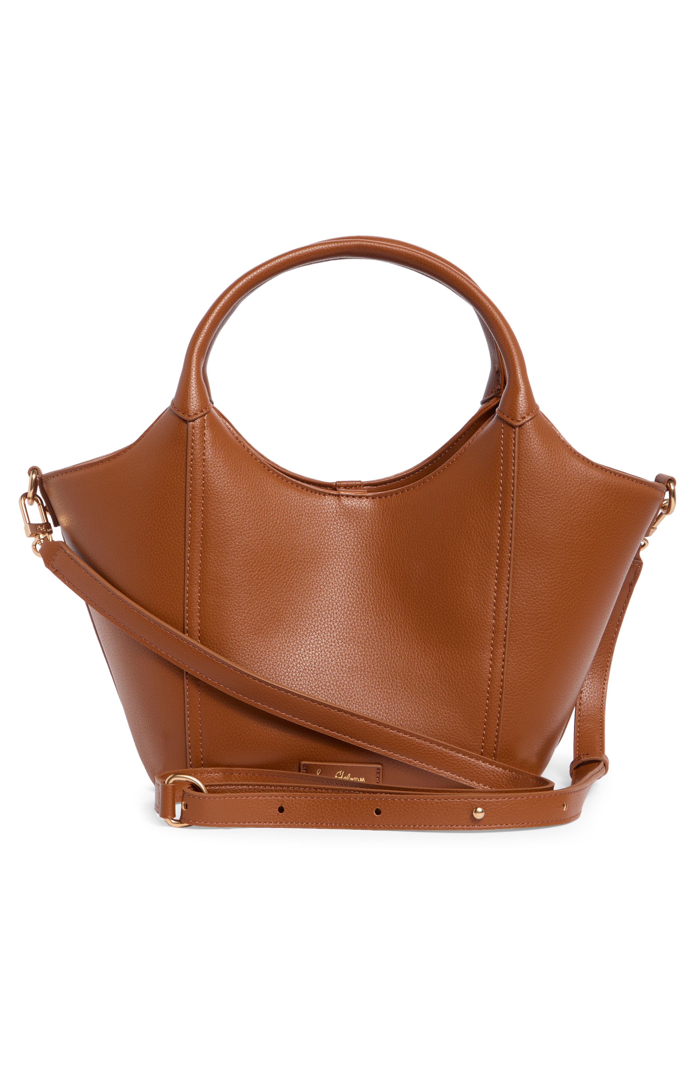 Sam Edelman Mini Sydney Tote Bag, Alternate, color, Cognac