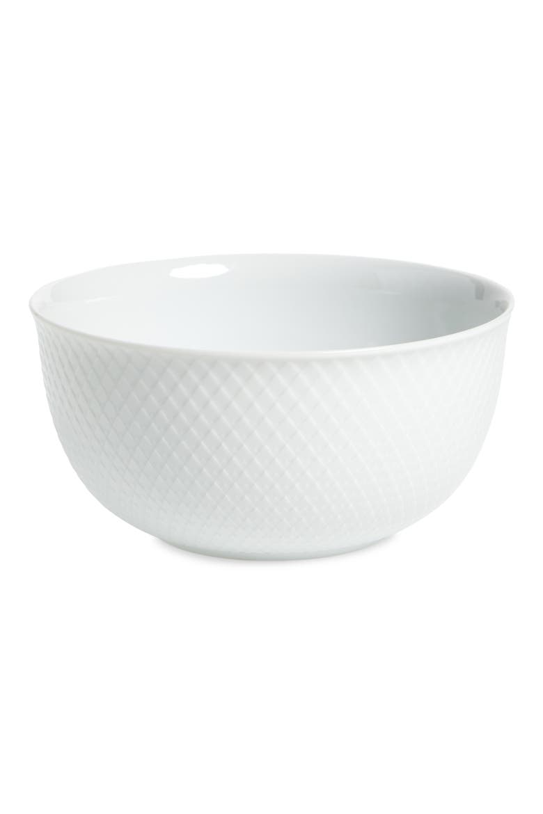 Rhombe Serving Bowl, Main, color, WHITE