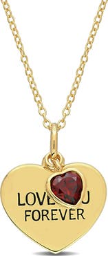 DELMAR Love You Forever Pendant Necklace