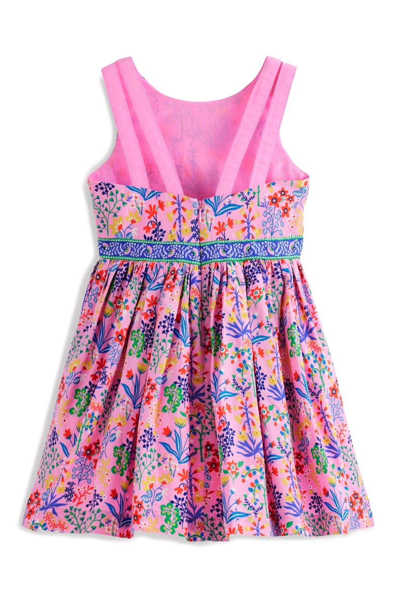 Kids' Floral Print Cotton Dress, Alternate, color, MEADOWSWEET PINK GARDEN FLORAL