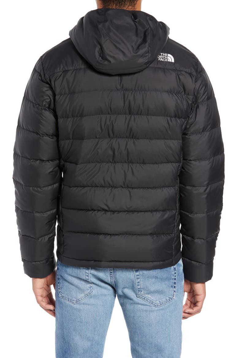 Aconcagua Down Hooded Jacket, Alternate, color, TNF BLACK
