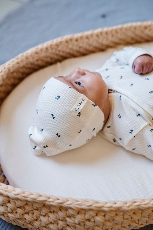 ELY'S & CO. ELY'S & CO. BABY COTTON RIBBED ZIPPER FOOTIE