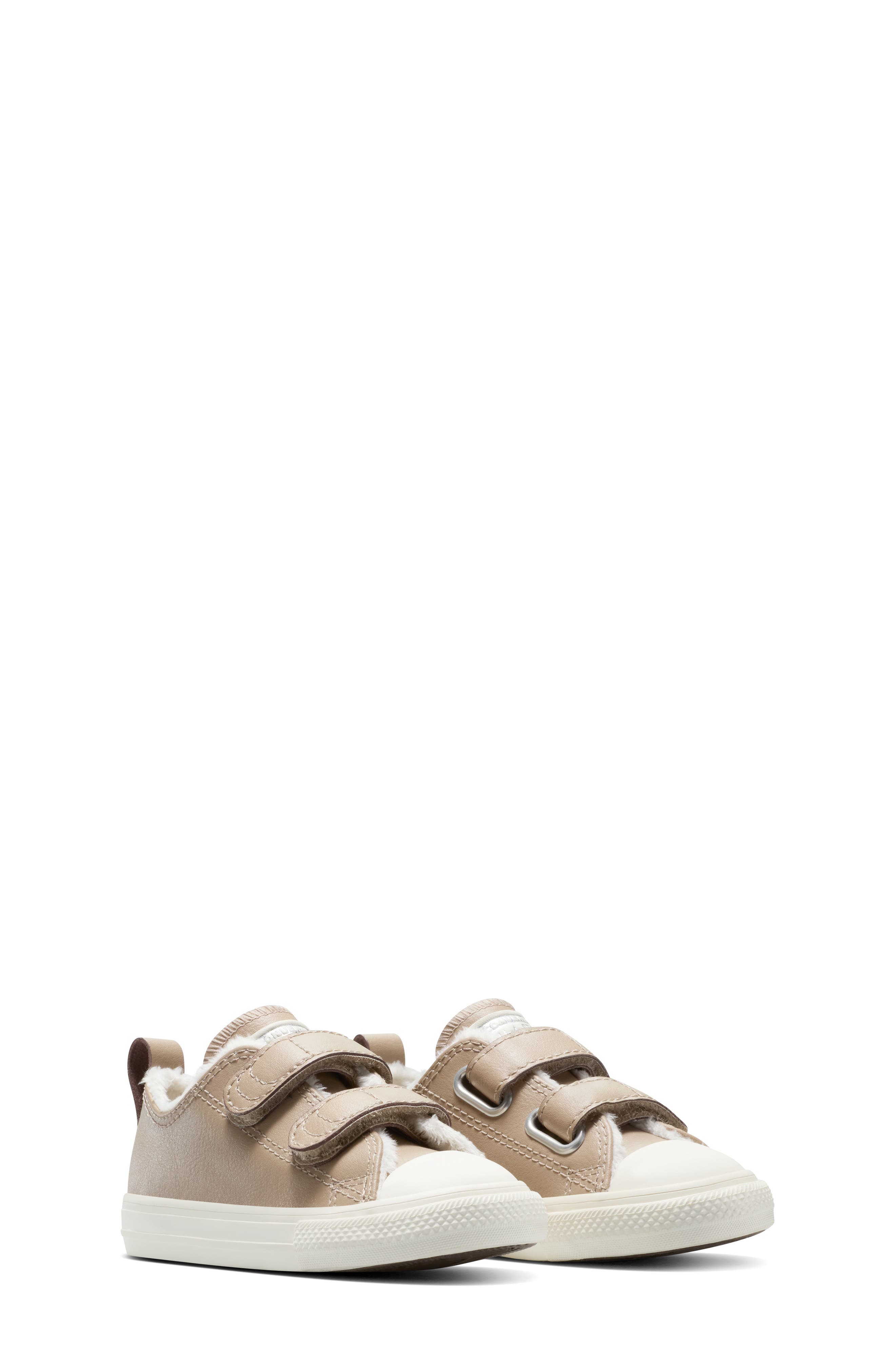 Converse Kids
 Chuck Taylor<sup
®</sup
 All Star Fuzzy Trim Sneaker, Main, color, Vintage Cargo/ Egret/ Egret