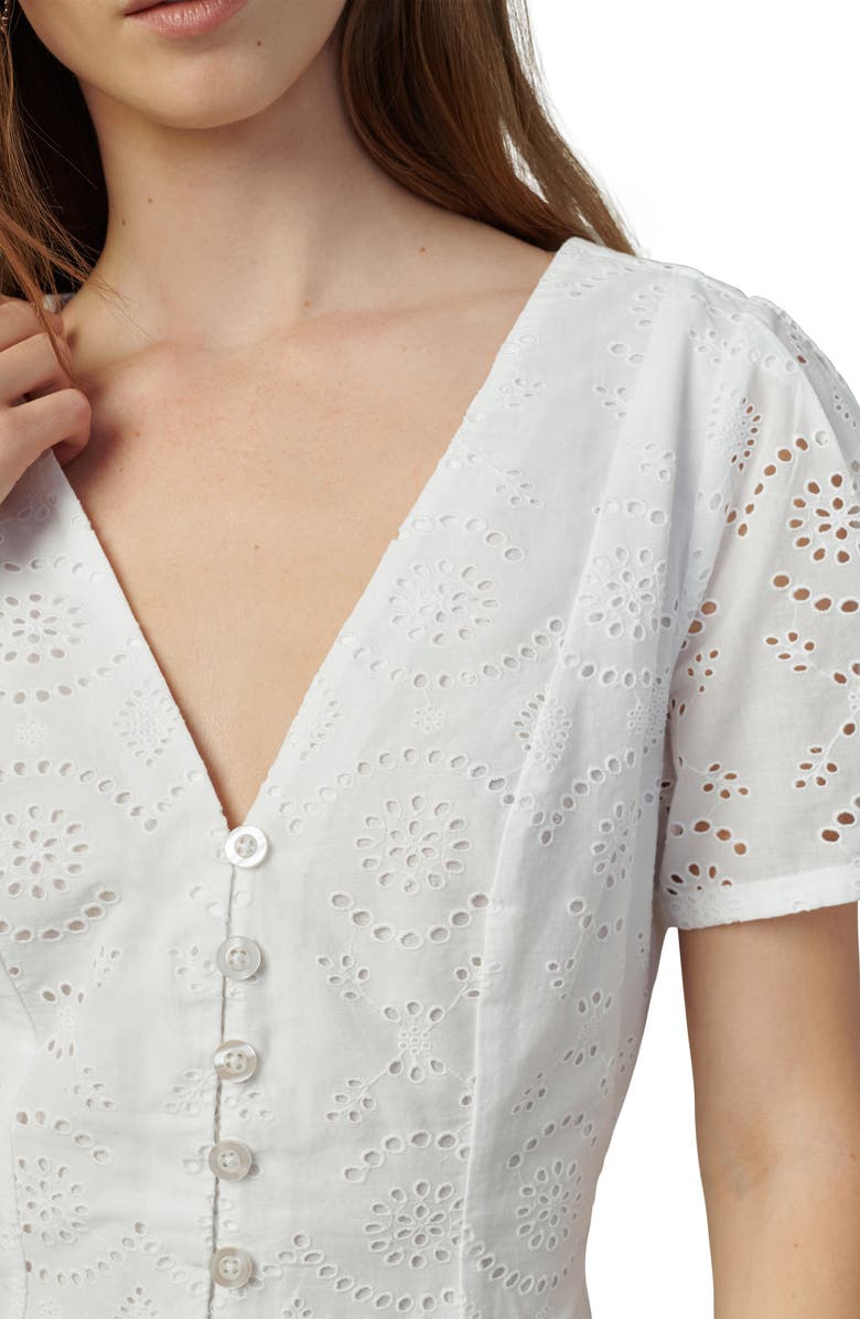 Joe's The Halle Eyelette Mini Dress, Alternate, color, White