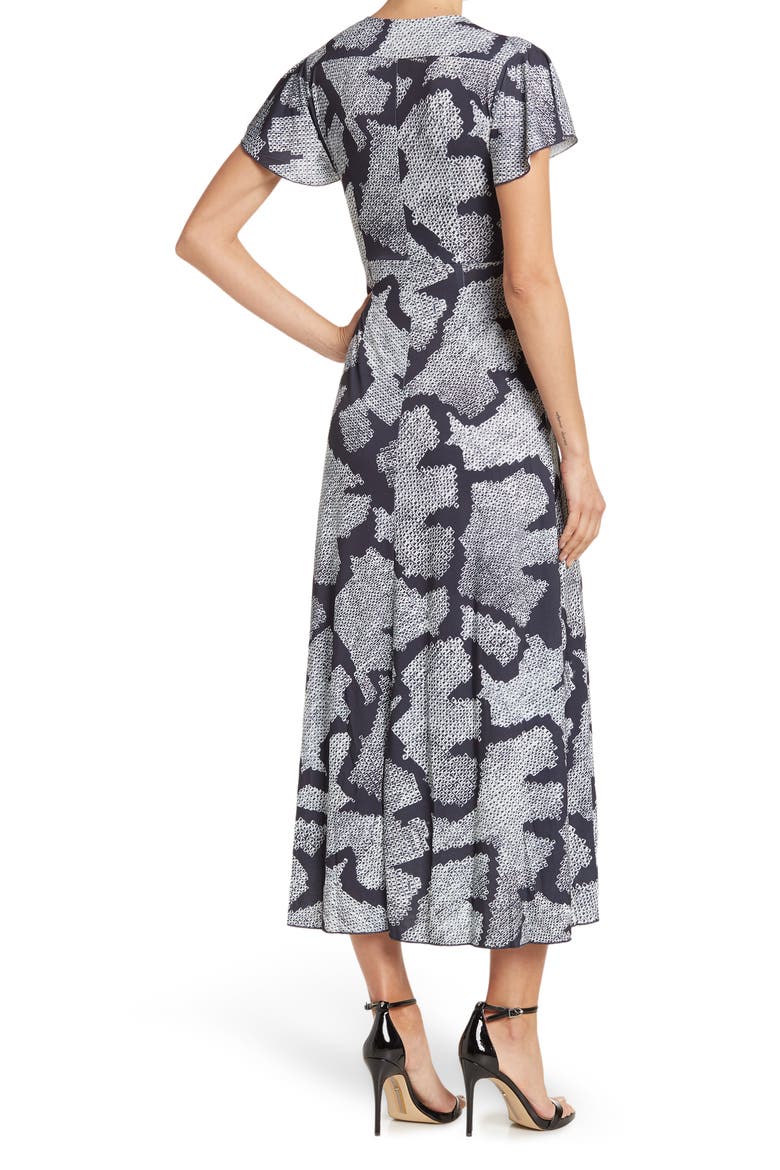 Remy Wrap Dress, Alternate, color, UTILITY BLUE/SUM WHT