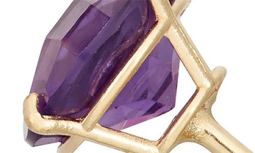 Fuzion Creations Amethyst Stud Earrings In 10k Amethyst