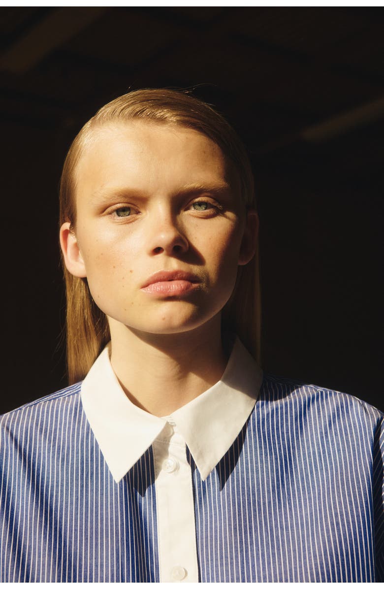 H&M Oversized Poplin Shirt, Alternate, color, 