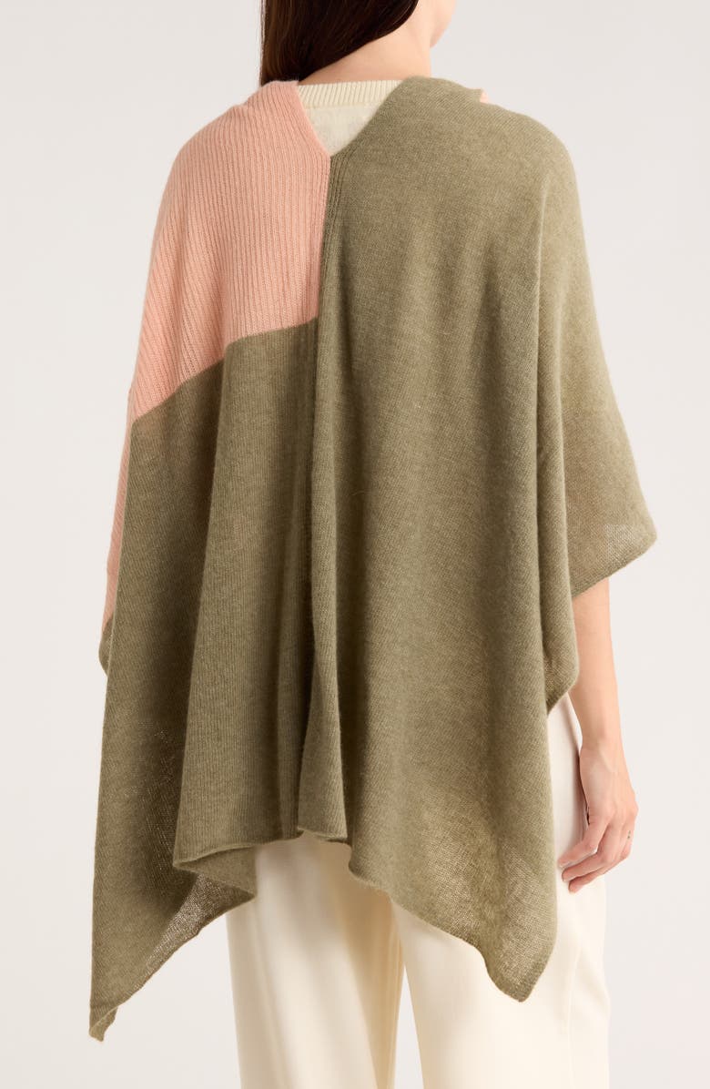 Portolano Cowl Neck Wool Blend Scarf, Alternate, color, Woodsmoke/ Melon