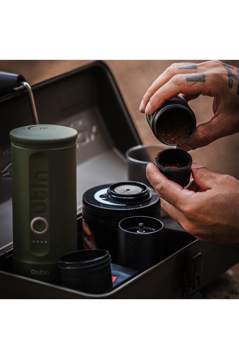 Nano Portable Electric Espresso Machine Travel Kit, Alternate, color, Forest Green