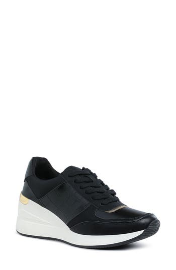 London Rag Noltas Wedge Sneaker In Animal Print