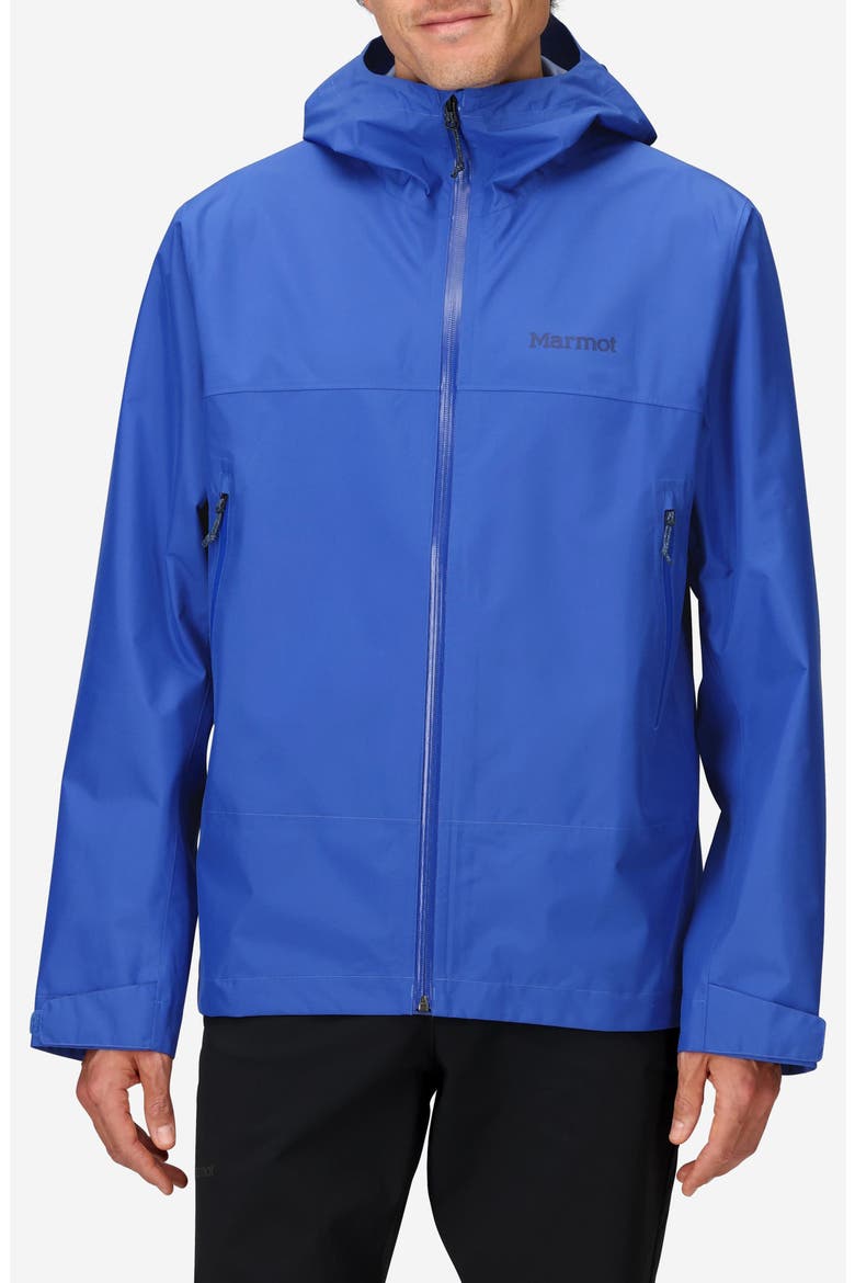 Minimalist Pertex® Waterproof Hooded Jacket, Main, color, OXIDE BLUE