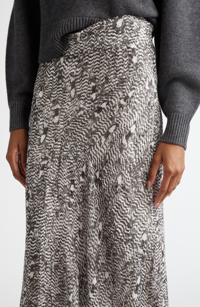 Isabel Marant Lisanne Crepe Midi Skirt, Alternate, color, 