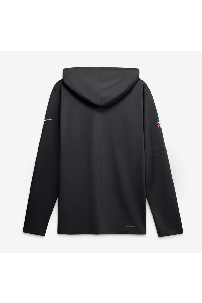 Men's Nike Black New Orleans Saints Sideline Game On Lightweight Long Sleeve Hooded Dri-FIT Top, Alternate, color, Black