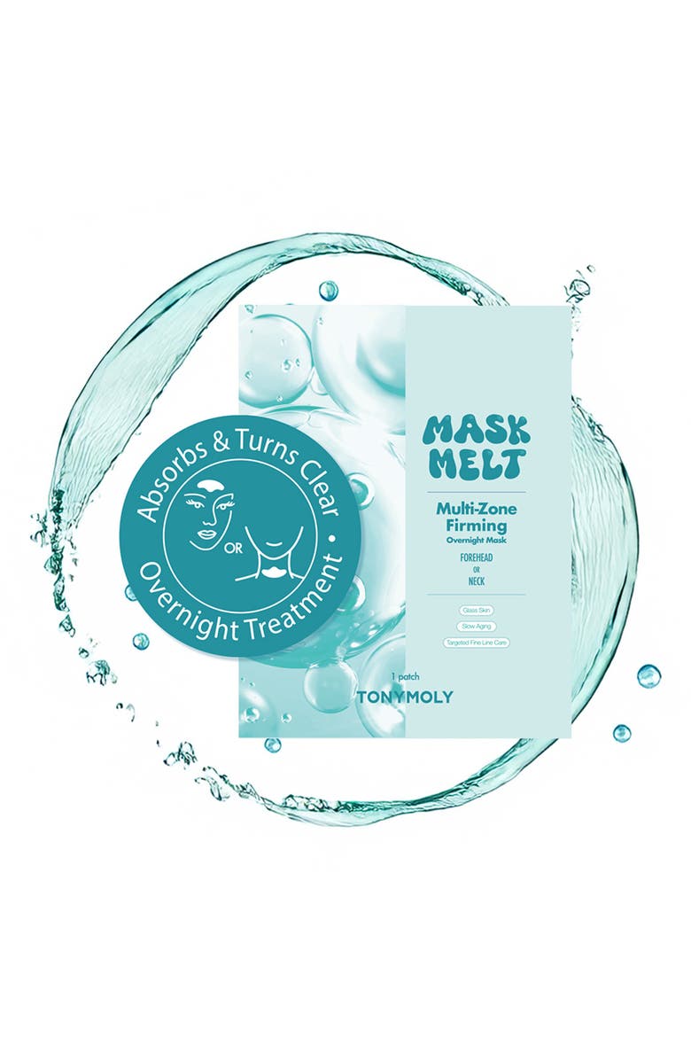 TONYMOLY Mask Melt Forehead or Neck Multi-Zone Firming Overnight Mask, Alternate, color, Blue