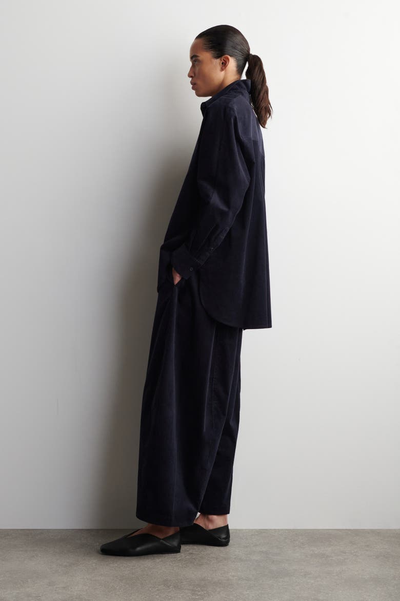 Corduroy Shirt, Alternate, color, NAVY