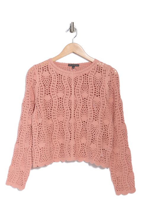 Pointelle Sweater