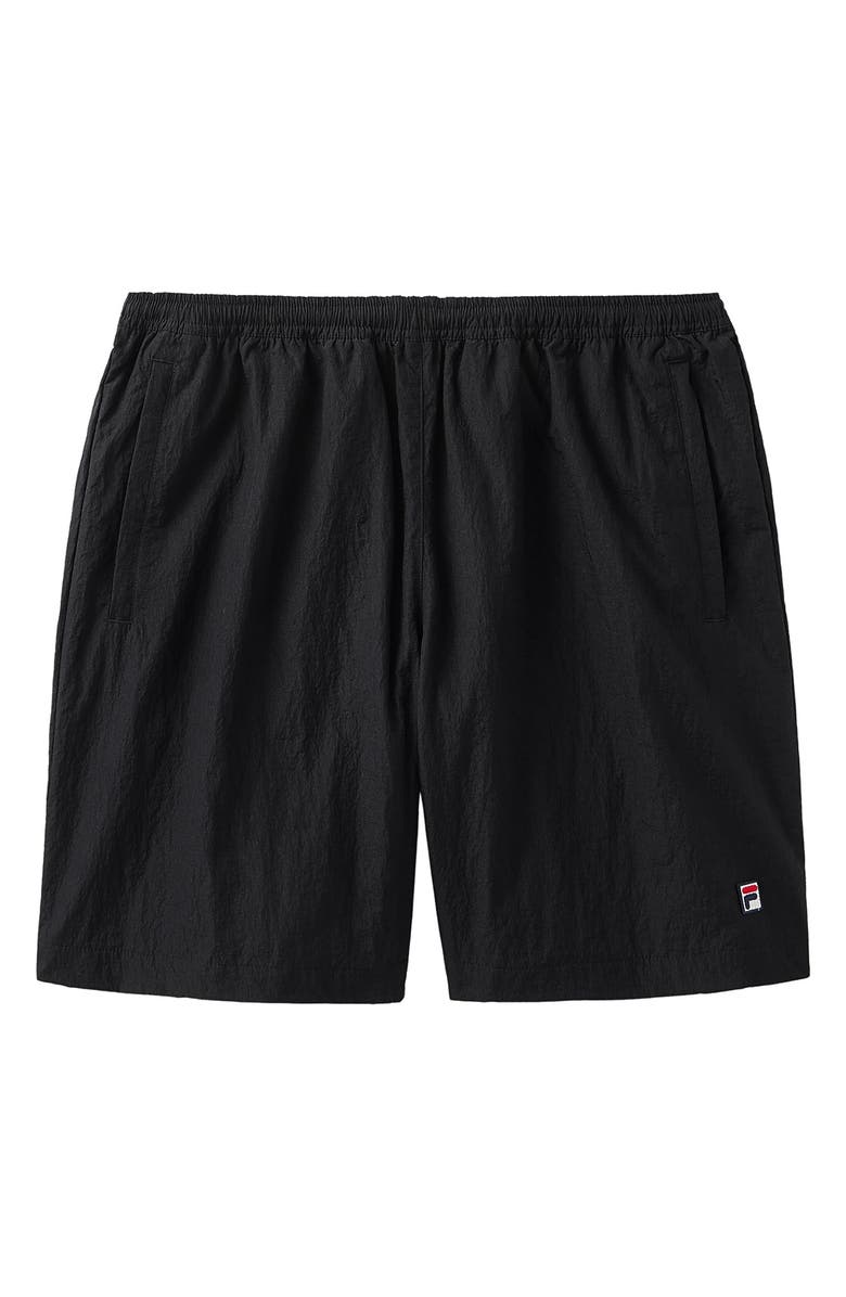 FILA x Hailey Nylon Crinkle Shorts, Alternate, color, Black