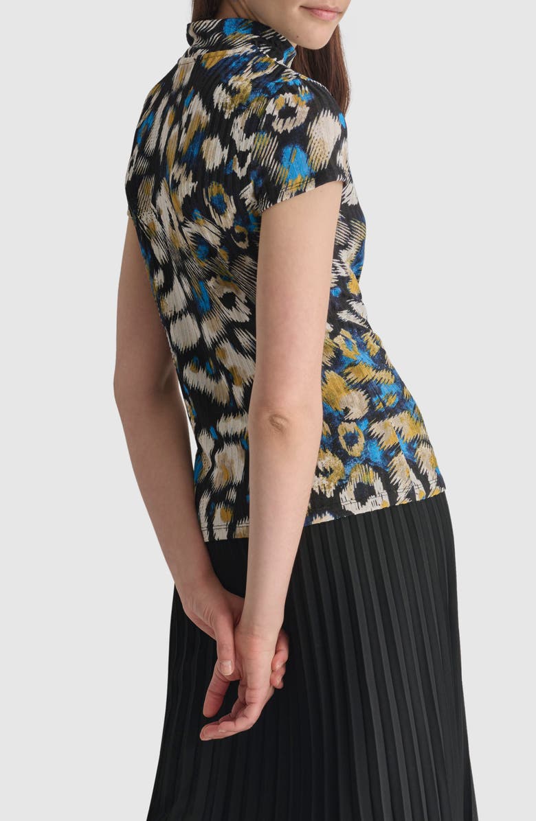 DKNY Abstract Print Rib Top, Alternate, color,