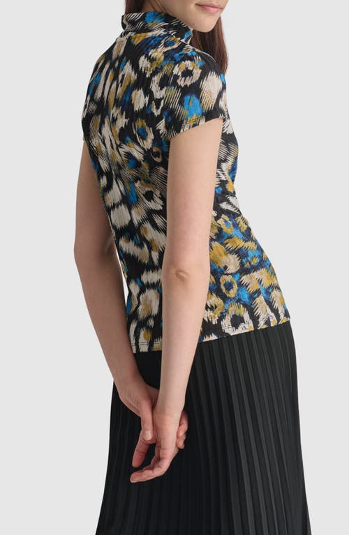 Shop Dkny Abstract Print Rib Top