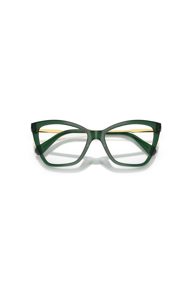 53mm Cat Eye optical glasses, Alternate, color, Green
