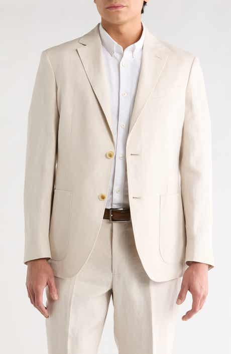 NORDSTROM RACK Solid Notch Lapel Linen Sport Coat