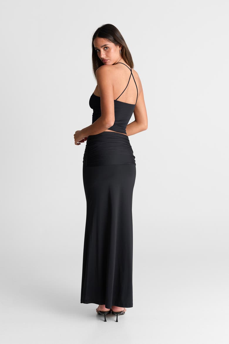 Siena Maxi Skirt, Alternate, color, Black