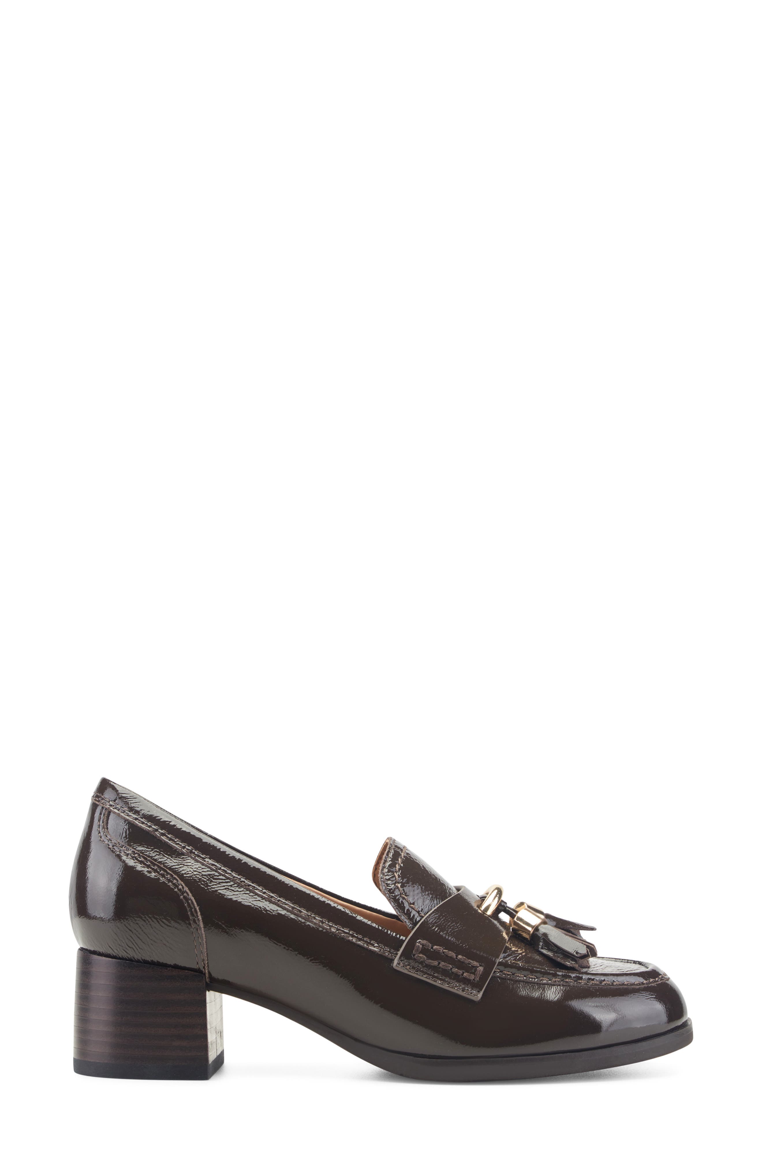 Irelyn Loafer Pump, Alternate, color, DARK BROWN