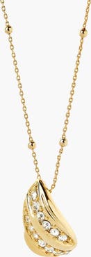 YOJ Twerto Mini Necklace In Gold & Crystals