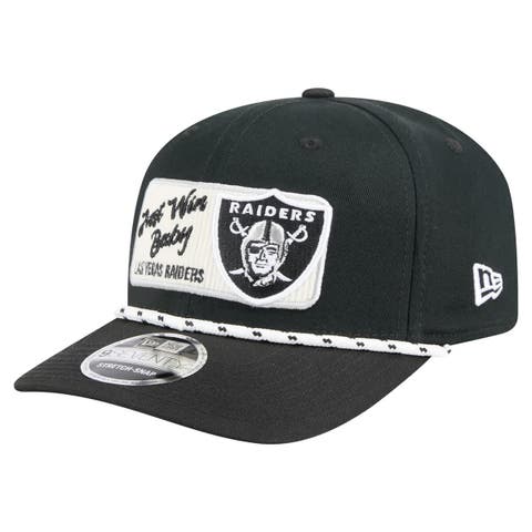 Men's New Era Black Las Vegas Raiders Chant 9SEVENTY Stretch-Snap Hat