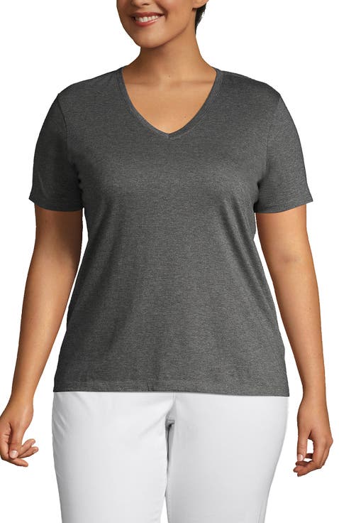 Relaxed Supima Cotton V-Neck T-Shirt