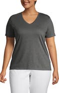 Lands' End Supima Cotton V-Neck T-Shirt