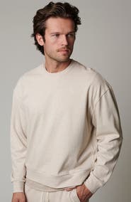 LEISURE LAB Cotton Lounge Crewneck