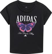 adidas Kids' Photoreal Butterfly Graphic T-Shirt