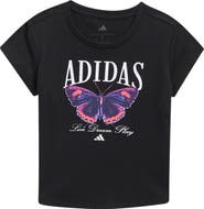 adidas Kids' Photoreal Butterfly Graphic T-Shirt