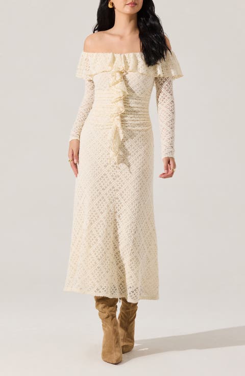 Metallic Bateau Neck Column Gown