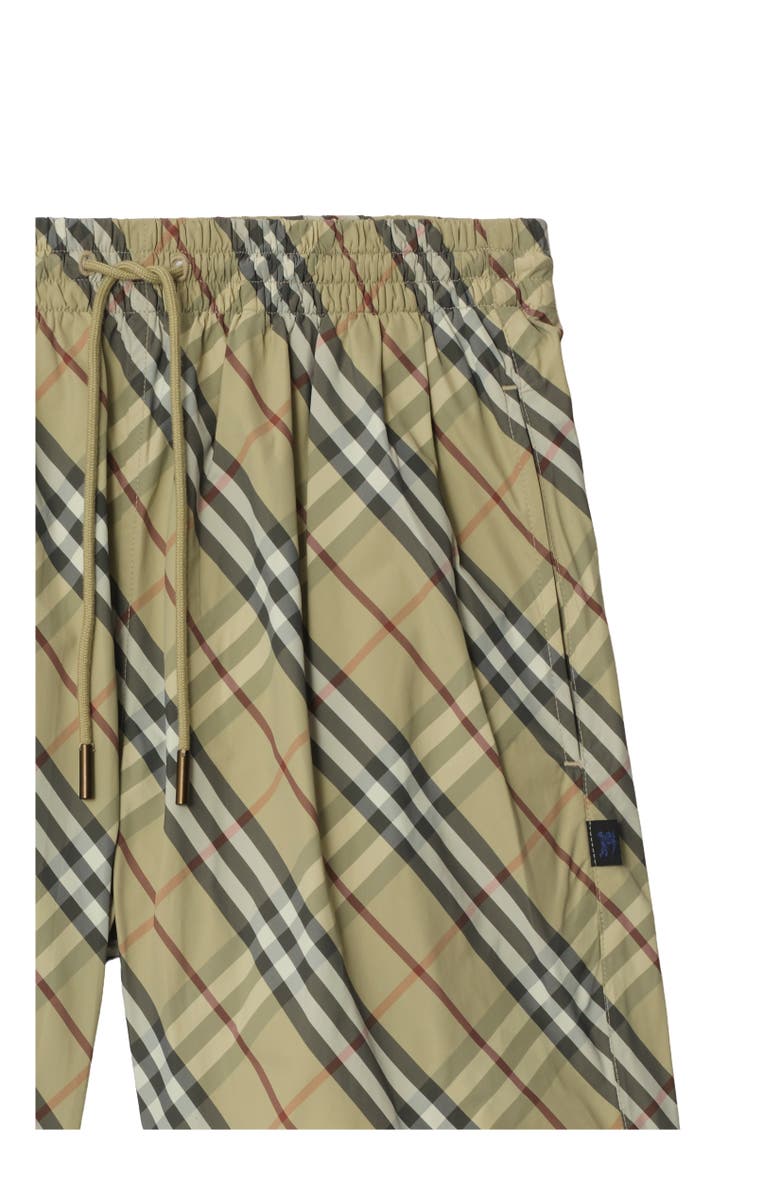 Burberry Check Swim Shorts, Alternate, color, Glade Green