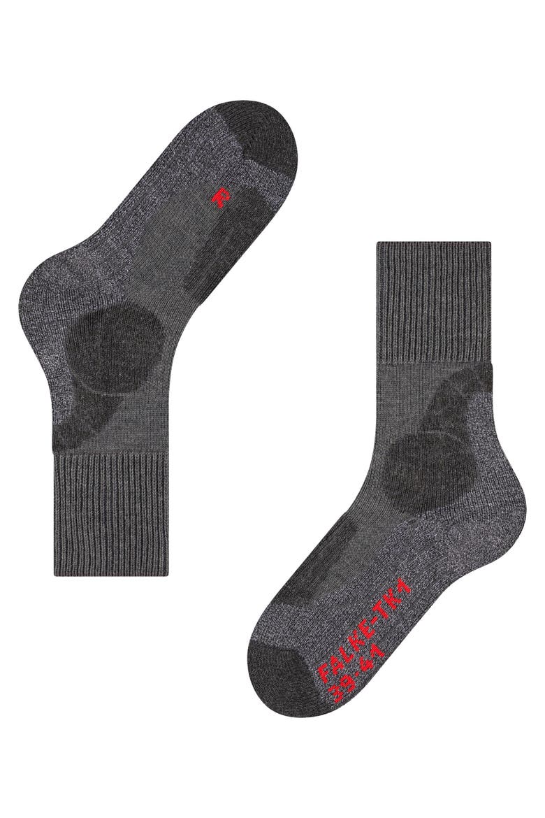 TK1 Adventure Hiking Socks, Alternate, color, Asphalt Melange
