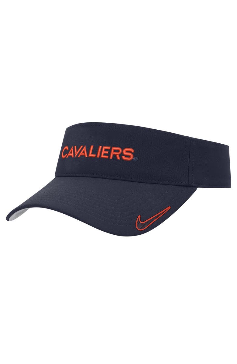 Nike Men's Nike Navy Virginia Cavaliers 2024 Sideline Ace Performance Adjustable Visor, Main, color, Navy