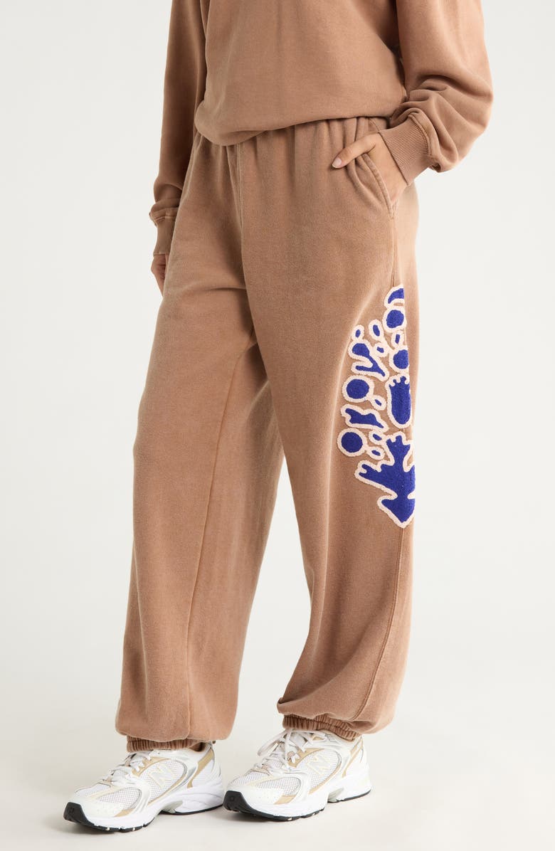 Free People All Star Embroidered Sweatpants, Alternate, color, Twig Combo