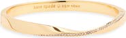 Kate Spade New York crystal hinged bangle bracelet