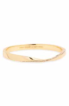 Kate Spade New York crystal hinged bangle bracelet
