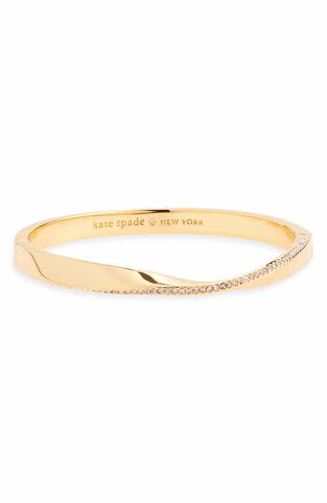 Kate Spade New York crystal hinged bangle bracelet