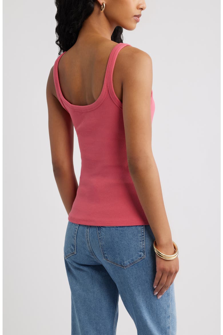 Rib Tank, Alternate, color, PINK PARTY