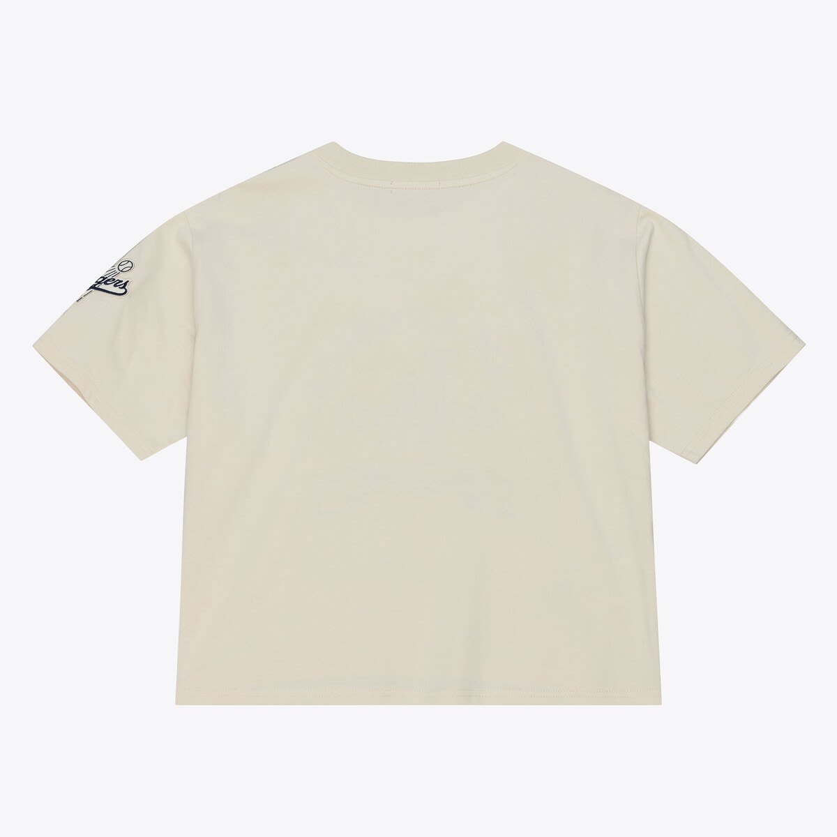 Women's Mitchell & Ness  Cream Los Angeles Dodgers Cooperstown Yacht Rock Boxy Cropped T-Shirt - image 2
