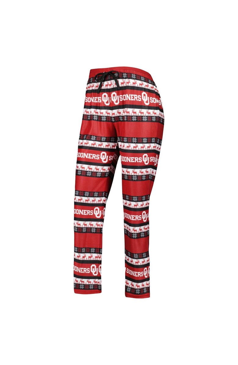 FOCO Women's FOCO Crimson Oklahoma Sooners Ugly Long Sleeve T-Shirt & Pajama Pants Sleep Set, Alternate, color, 