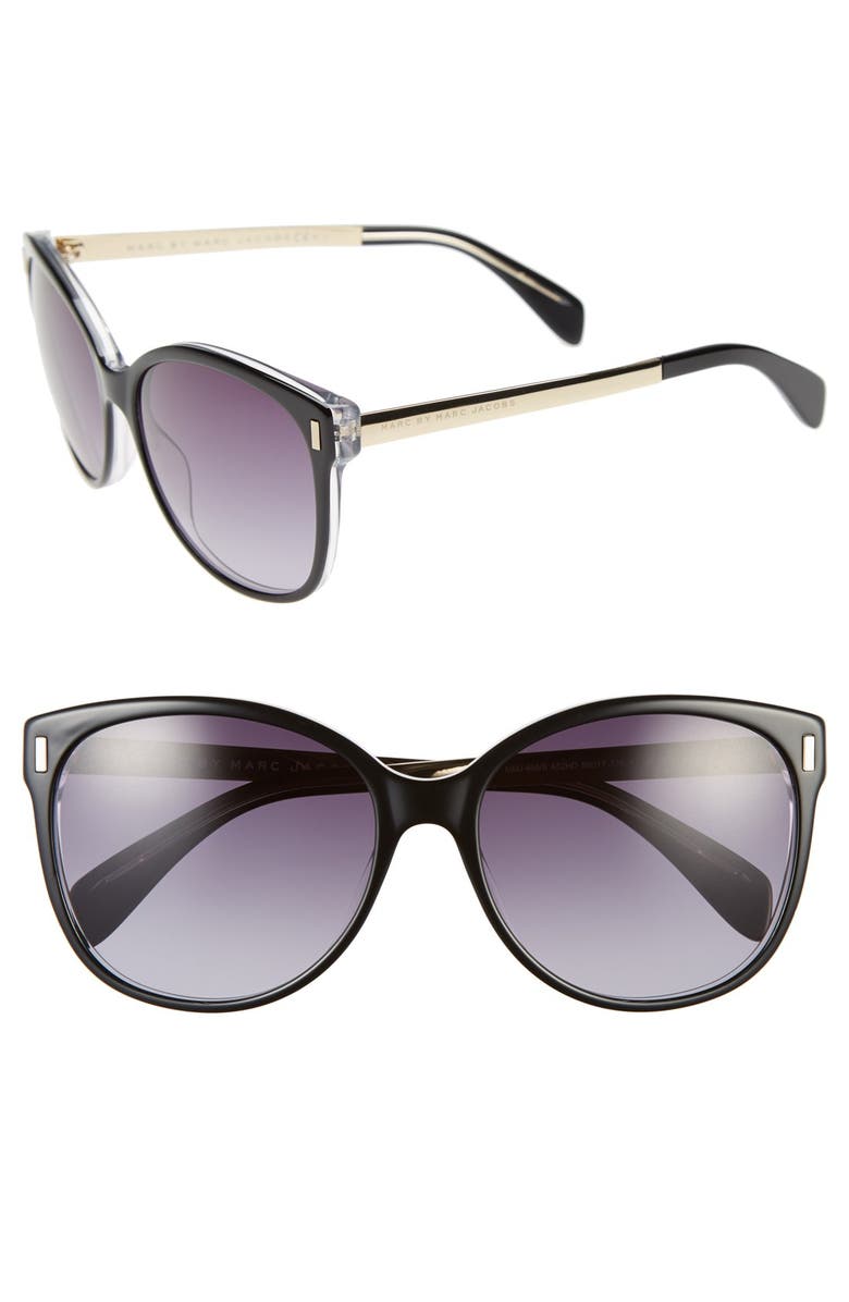 MARC BY MARC JACOBS 56mm Retro Sunglasses, Main, color,