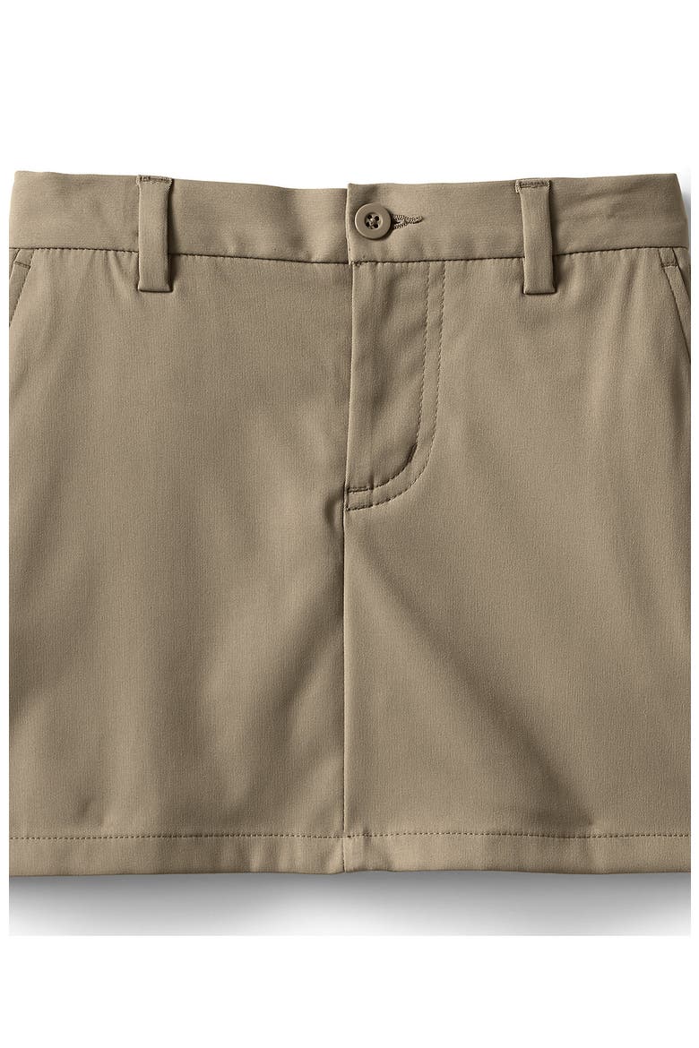 School Uniform Girls Active Chino Skort Top of the Knee, Alternate, color, Tan
