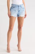 L'AGENCE Clark High Waist Denim Cutoff Shorts