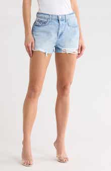 L'AGENCE Clark High Waist Denim Cutoff Shorts