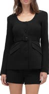 Favorite Daughter The Christy Belted Stretch Cotton Blend Twill Jacket